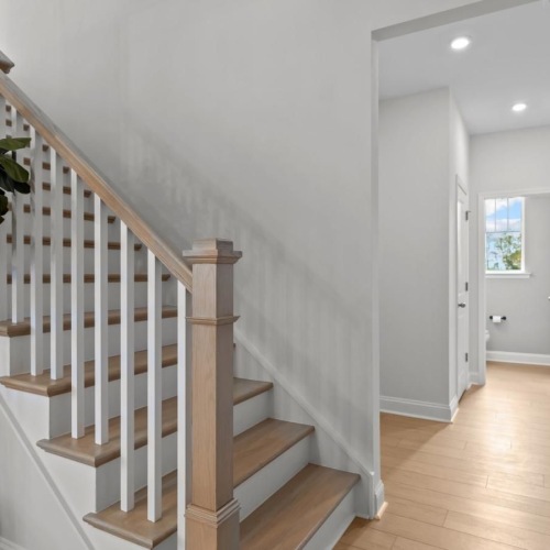a staircase in a house